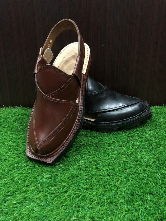 Handmade Norozi Chappal With Wooden Sole