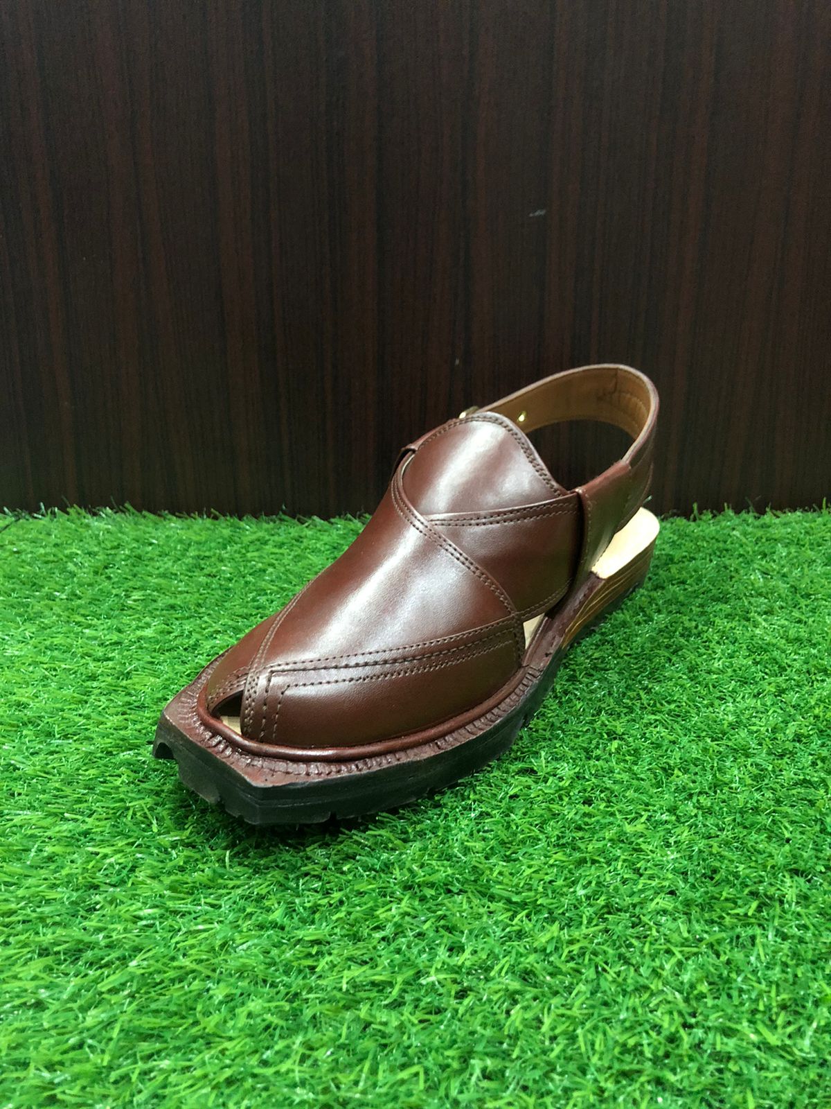 Handmade Norozi Chappal With Wooden Sole