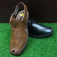 Luxury Round Shape Black Peshawari Chappal